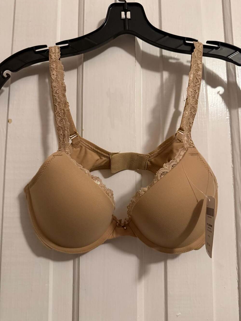 Soma Embraceable Push Up Lace Trim Bra Soft Tan Size 34A